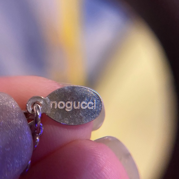 Joseph Nogucci Silver Tone Anchor Tennis Bracelet - Picture 3 of 3